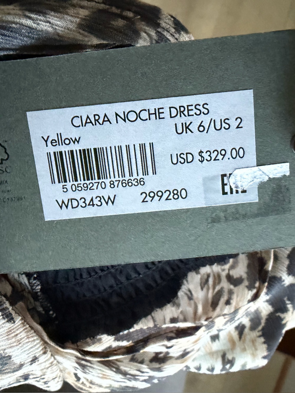 Allsaints Ciara Noche Mini Dress US 2 NWT - Picture 8 of 8
